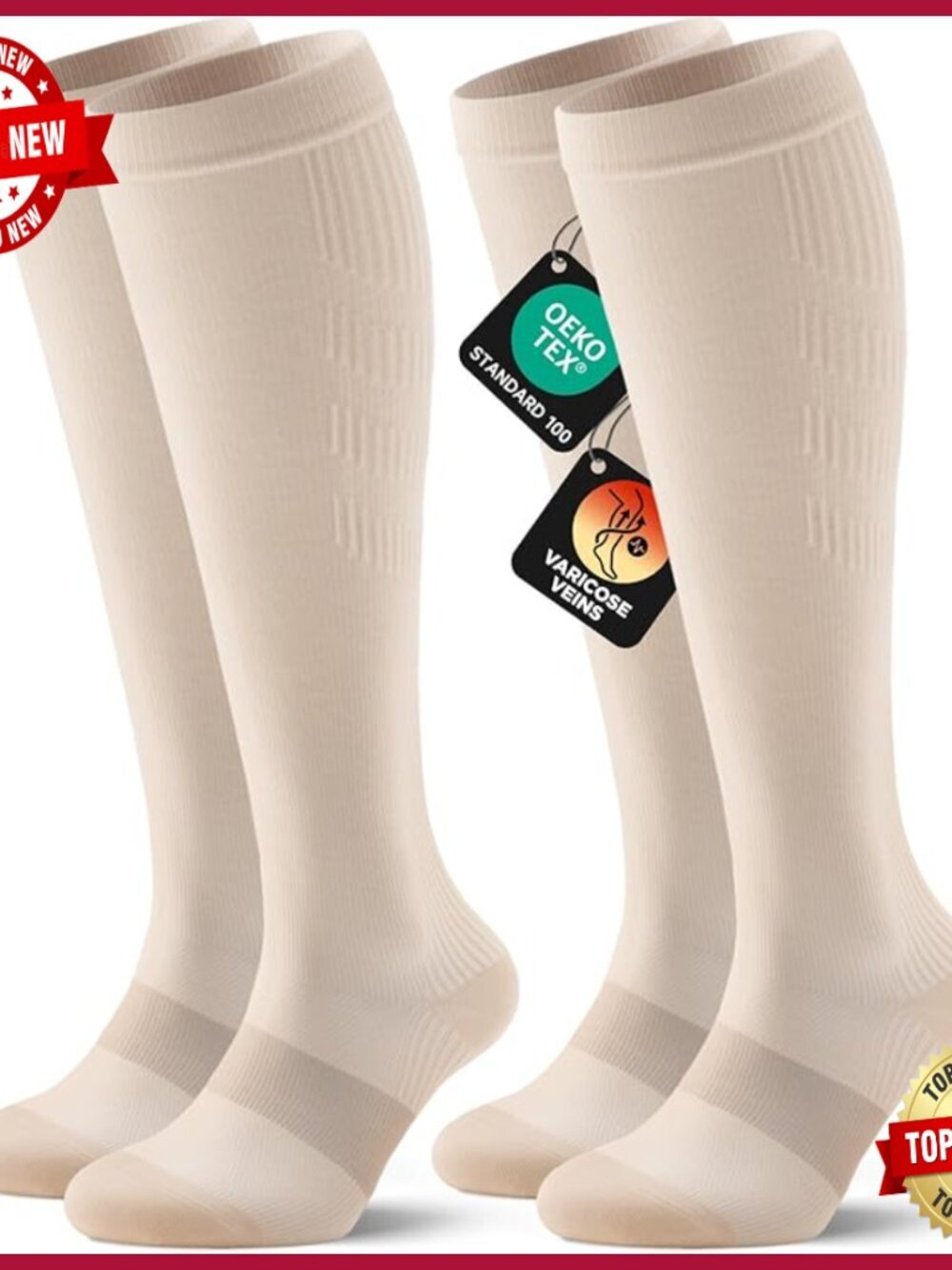 Compression Socks 20-30mmHg Graduated Circulation for Women Men
